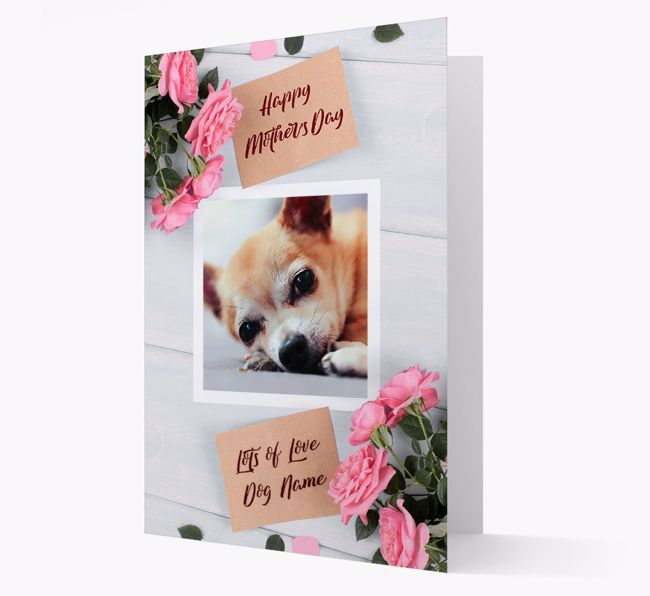 Happy Mother's Day Roses- Personalized {breedFullName} Photo Upload Card